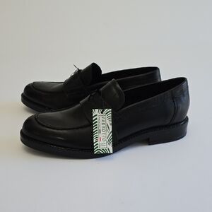 NWT Made In Italy Parrotto Men's Genuine Leather Loafers Shoes Black Size 9